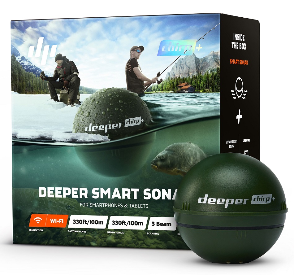 Deeper chirp + fishfinder nahazovací sonar