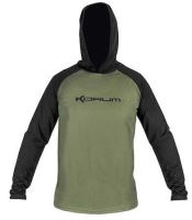 Korum Triko Hooded Dri-Active Long Sleeve T-Shirt