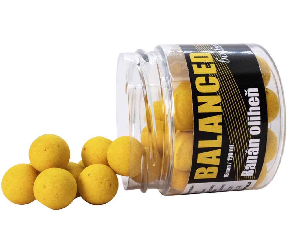 Levně Carp inferno balanced boilie banán oliheň 150 ml - 16 mm