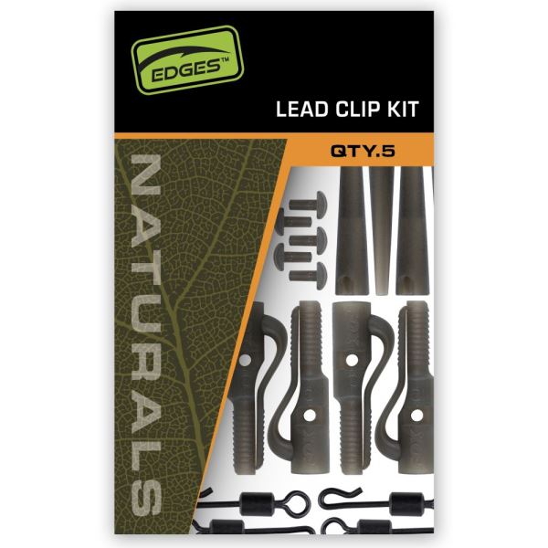 Fox Závěsky Edges Naturals Lead Cip Kit 5 ks