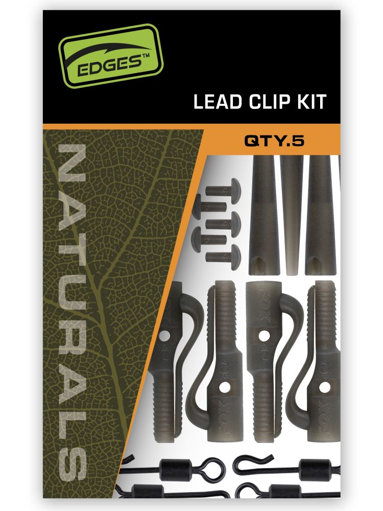 Fox závěsky edges naturals lead cip kit 5 ks