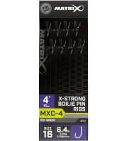 Matrix Návazec MXC-4 X-Strong Boilie Pin Rigs Barbless 10 cm - Size 16 0,18 mm