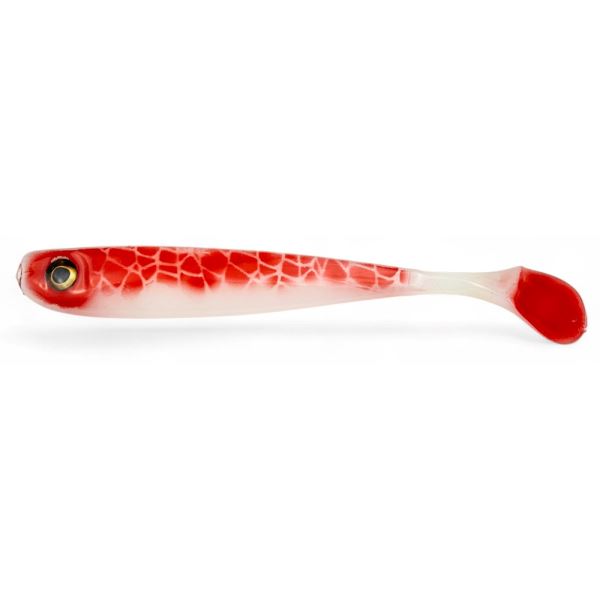 Yaccuza Gumová Nástraha Hand Made XXL Killer UV Red/White Scale 25 cm 98 g 1 ks