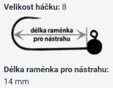 RedBass Bezprotihrotá Jigová Hlavička Sickle 5 ks 8 (3)