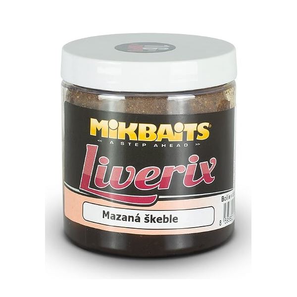 Mikbaits Boilies V Dipu LiveriX Mazaná Škeble 250 g