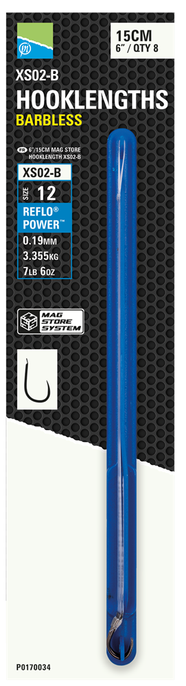 Preston innovations návazec mag store hooklenght xs02-b 15 cm - velikost háčku 12