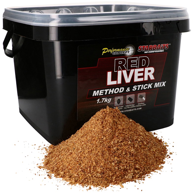Levně Starbaits method stick mix red liver 1,7 kg