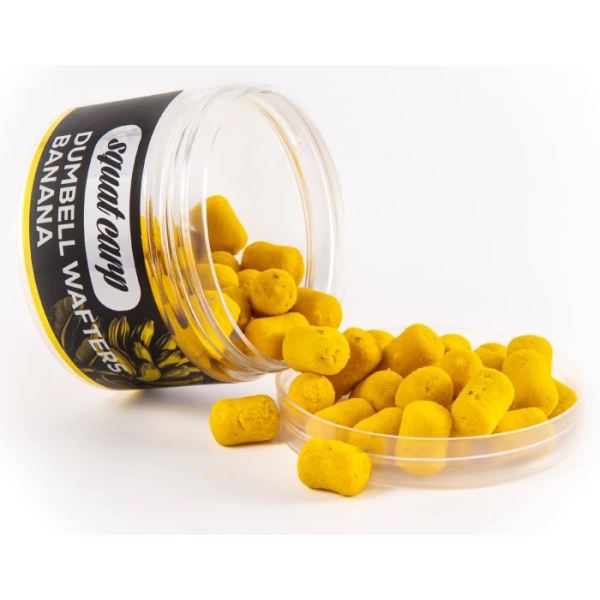 Squat Carp Vyvážené Boilies Wafters Dumbells Banana 55 g 10x16 mm