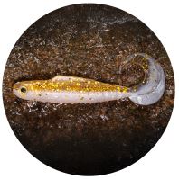 RedBass Gumová Nástraha Twister Kixter Gold/Silver GT - 12,5 cm 14 g