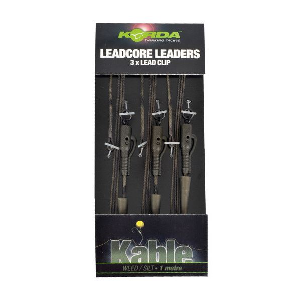 Korda Olověná Montáž Hybrid Lead Clip Leadcore Leader 3ks