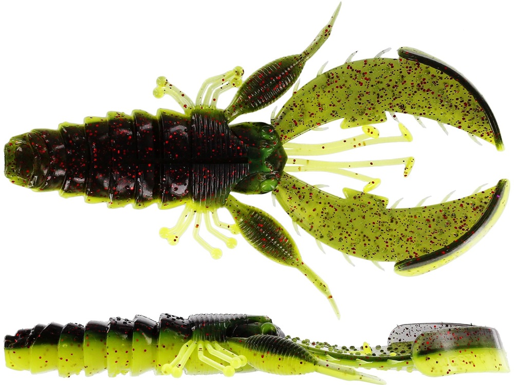 Levně Westin gumová nástraha crecraw creaturebait black chartreuse - 6,5 cm 4 g 6 ks