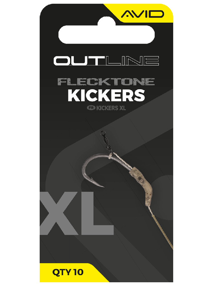 Avid carp rovnátka outline flecktone kickers - xl