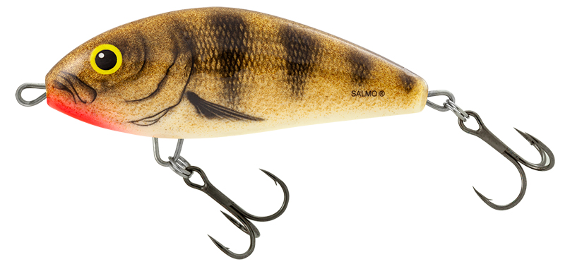 Salmo wobler fatso sinking emerald perch 12 cm