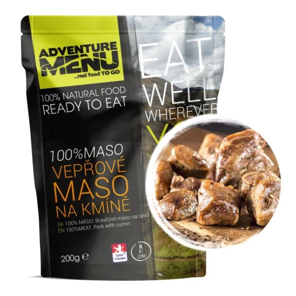 Adventure Menu 100% Vepřové Maso Na Kmíně