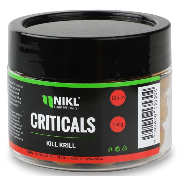 Nikl Boilie Criticals Kill Krill 150 g