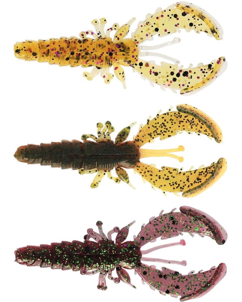 Westin gumová nástraha crecraw slim creaturebait clear water mix - 7,5 cm 3 g 4 ks