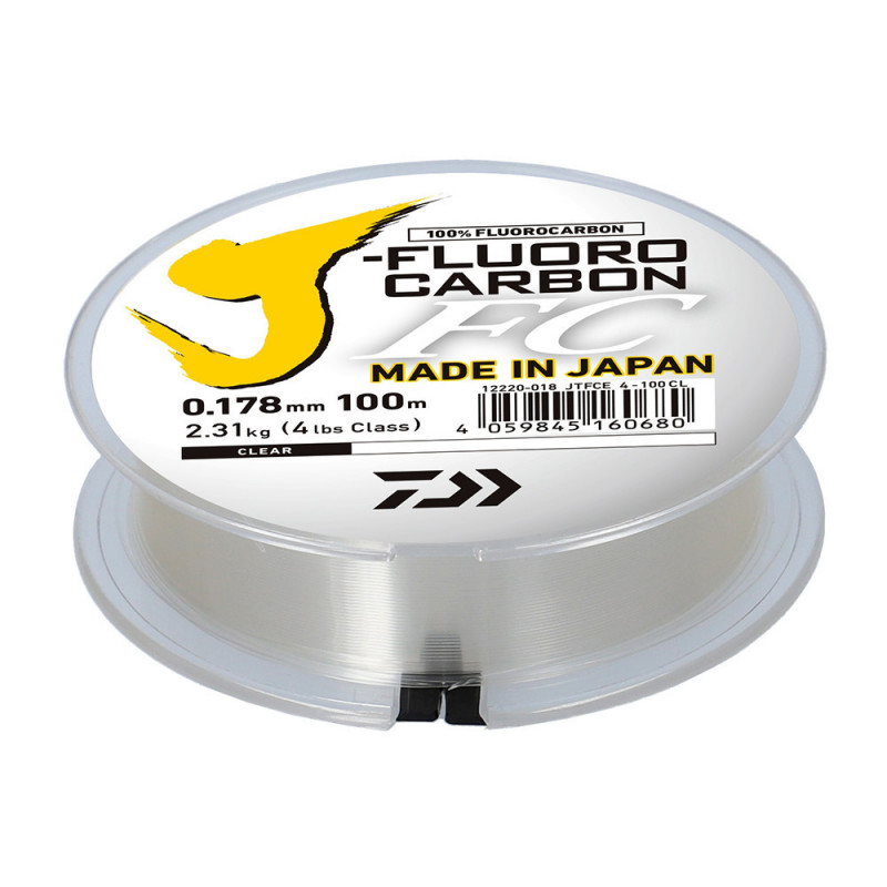 Levně Daiwa vlasec j fluorocarbon leader 100 m - 0,218 mm 3,4 kg