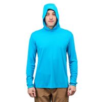 Grundéns Funkční UV Mikina Tough Sun Hoodie Azure (2)