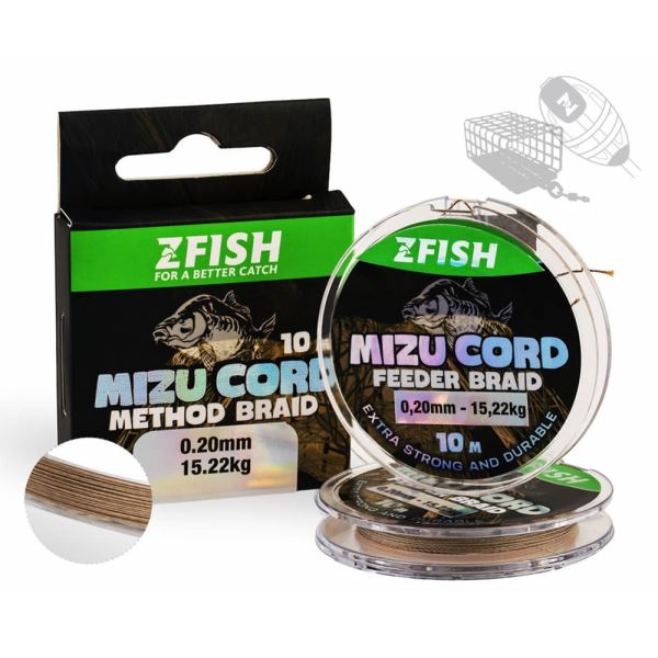 Zfish Šňůrka MizuCord Method Feeder Braid 10 m