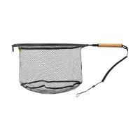 Fencl Muškařský Podběrák King M Natur s Pogumovanou Sítí Magnetický Držák a Pojistné Lanko 40x35 cm (5)