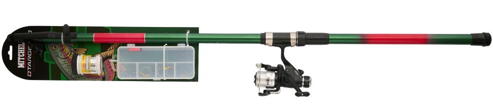 Levně Mitchell prut target ii trout t400 combo light 4 m 5-20 g s navijákem a krabička nástrah