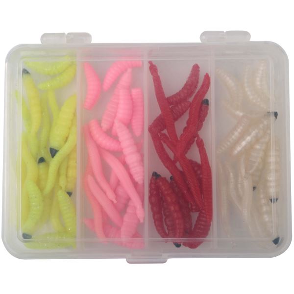 Ron Thompson Umělé Červy Soft Trout Kit 60 ks