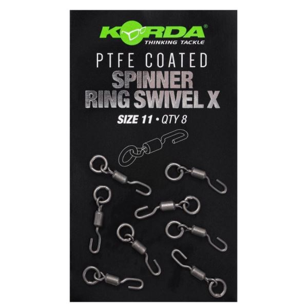Korda Obratlík PFTE Spinner Ring Swivel X Size 11 8 ks