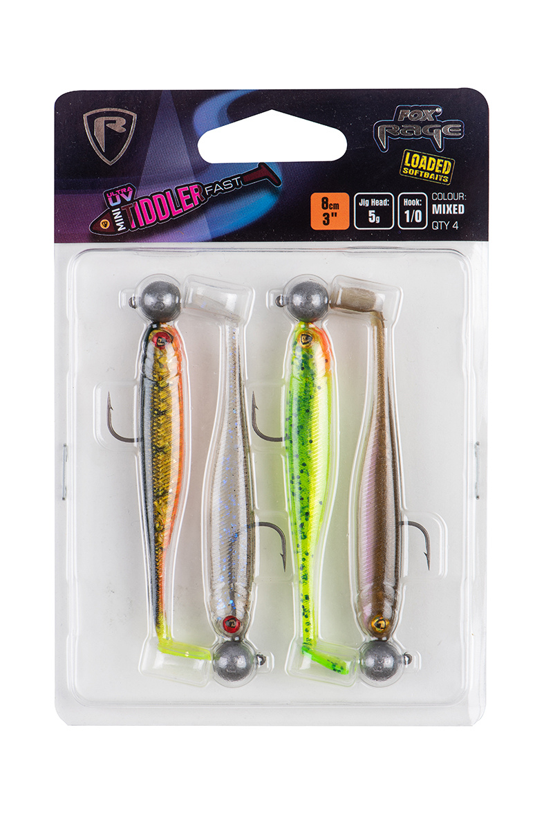 Fox gumová nástraha mini tiddler mixed colour packs loaded 4 ks