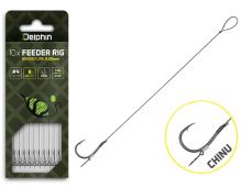 Delphin Návazec Feederový Braided Sting Chinu 10 ks - Délka 8 cm Průměr 0,20 mm Háček #6