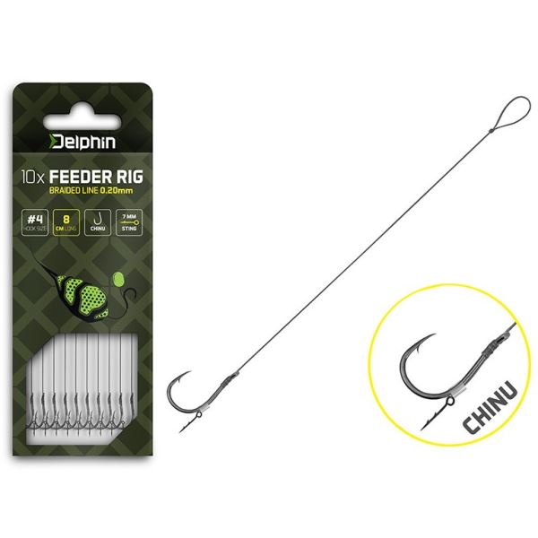 Delphin Návazec Feederový Braided Sting Chinu 10 ks