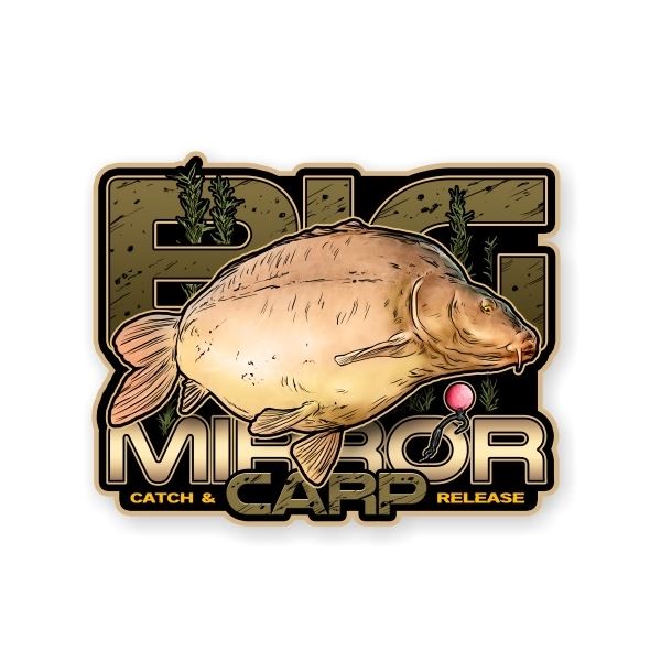 4ANGLERSDESIGN Samolepka 41 Big Mirror Carp