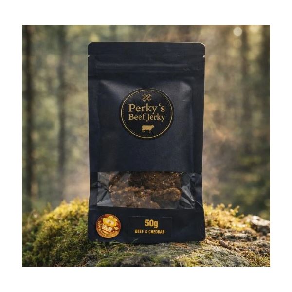Perky´s Jerky Sušené Hovězí Maso Beef & Chedar 50 g