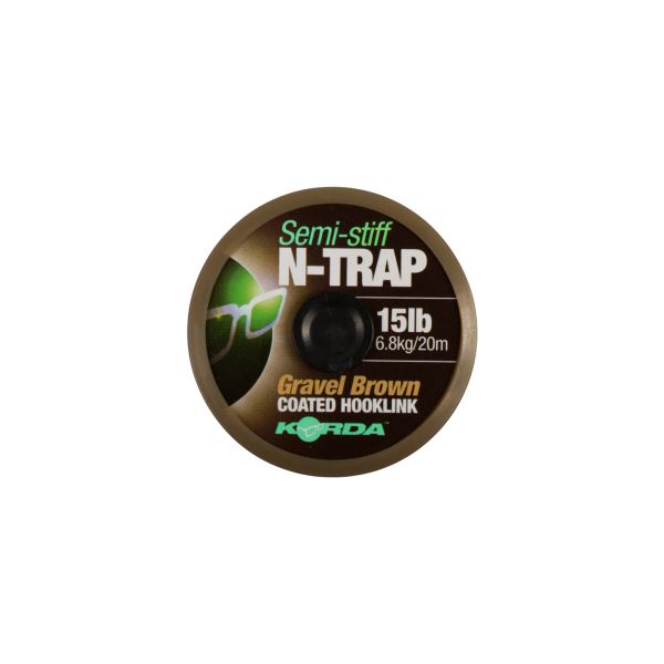 Korda Návazcová Šňůrka N-Trap Semi Stiff Gravel Brown 20 m