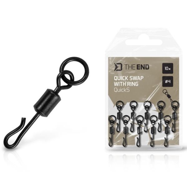 Delphin Rychlovýměnný Obratlík s Kroužkem TheEND QuickS #4 10 ks