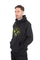 Matrix Mikina Large Fade Logo Hoody Black Lime (13)