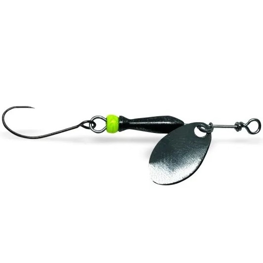 Levně Jigovkycz třpytka classic barbless black (black/chartreuse body) - 1
