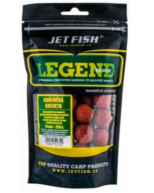 Levně Jet fish boilie legend range kořeněná kreveta - 250 g 24 mm