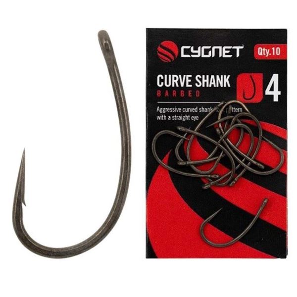 Cygnet Háčky Curve Shank Hooks Barbed 10 ks
