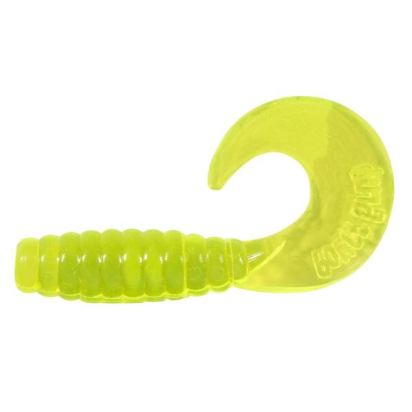 Berkley gumová nástraha powerbait twister power grub chartreuse - 20ks 5 cm