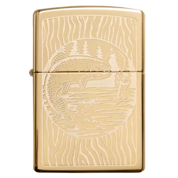 Zippo Benzínový Zapalovač Fisherman Design