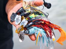 Abu Garcia Třpytka Beast Bladed Jig Sinking Shadow Tiger 25 cm 50 g (5)