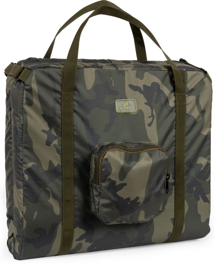 Korum podložka s važícím sakem a taška camo fishcare set