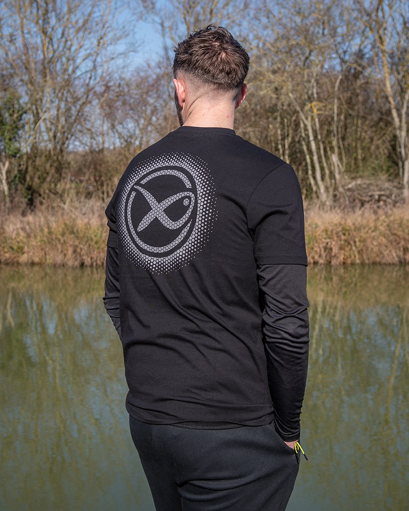 Matrix Tričko Large Fade T-Shirt Black Grey (6)