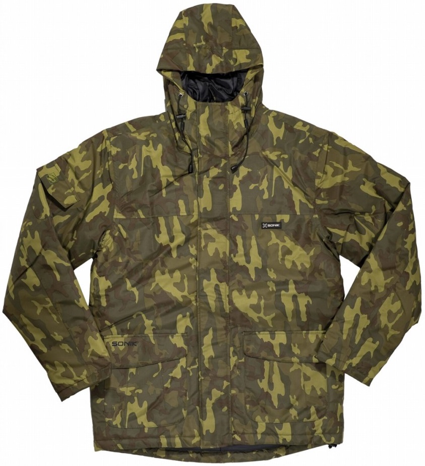 Levně Sonik bunda heavy weight padded jacket camo - l