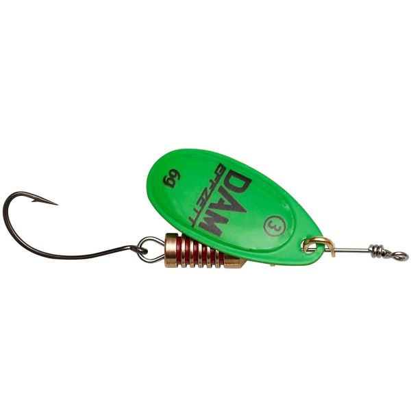 Dam Třpytka Effzett Spinner With Single Hooks Sinking Green