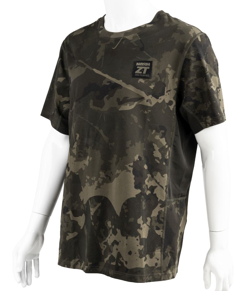 Nash tričko zt lite luxe t shirt camo - m