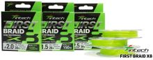 Intech First Splétaná Šňůra Braided Line Braid X8 Green 150 m