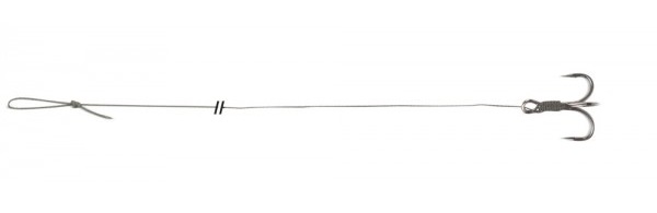 Uni cat návazec treble hook rig 100 cm-velikost háčku 4/0 nosnost 85 kg