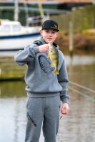 Savage Gear Mikina Junior Jaw Hoodie Grey Melange (8)