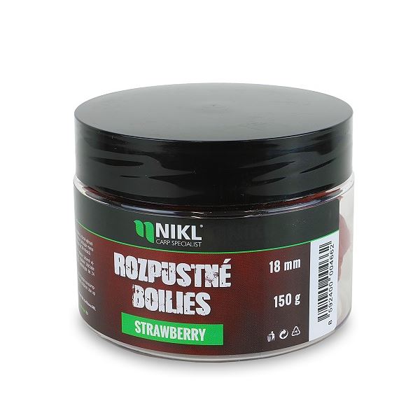 Nikl Rozpustné Boilies Strawberry 150 g